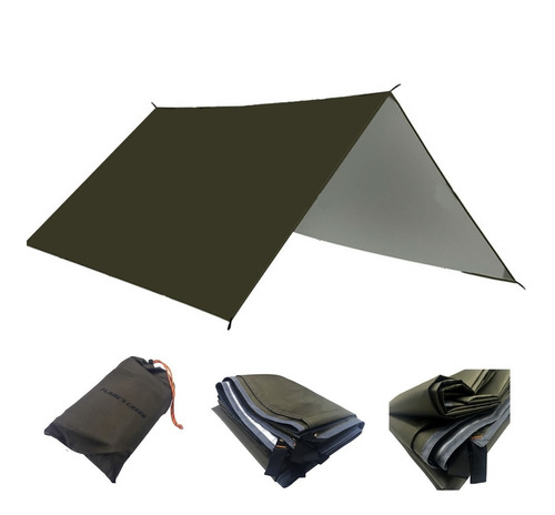 Lona Tarp Toldo 5x3 Isolante Termico Bivak Bushcraft Camping