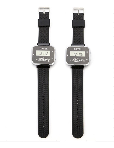 2pcs Reloj De Carga Inalámbrica Para Restaurante Beeper