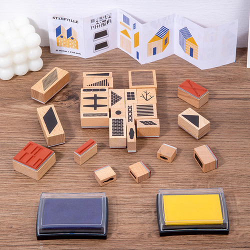 Juego De Sellos De Madera Habilidad Fina Educativa Para
