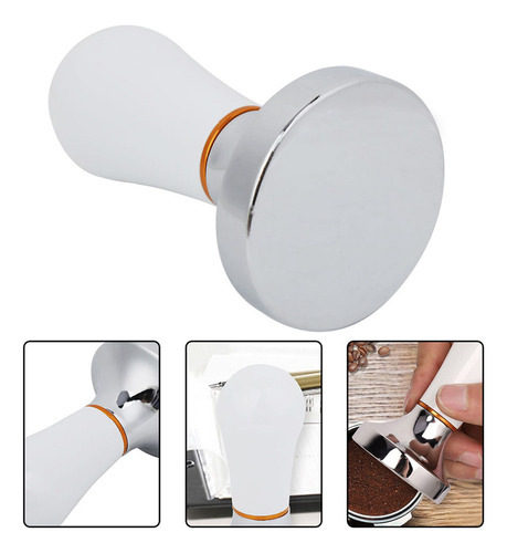 Tamper De Café De Aluminio Blanco De 57,5 Mm