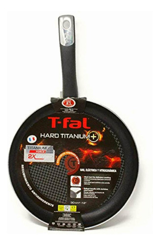 Sartén 30 Hard Titanium T-fal Negro De 30 Cm