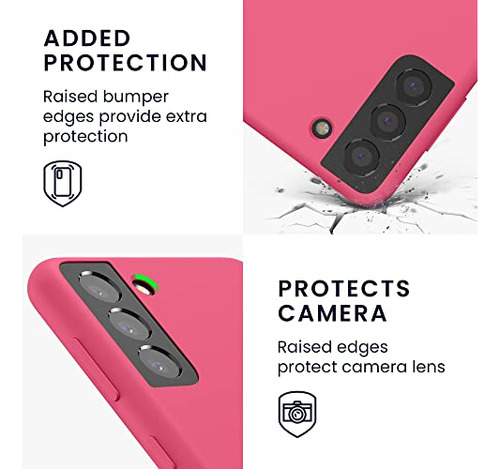 Funda Para Galaxy S21 Awesome Rosa Acabado Suave