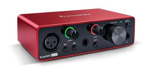 Interface Grabación Focusrite Scarlett Solo Nueva Generacion