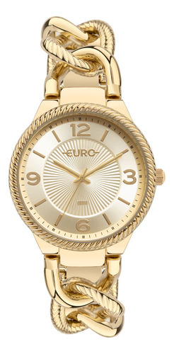 Relógio Euro Feminino Chains Dourado - Eu2035yuu/4d
