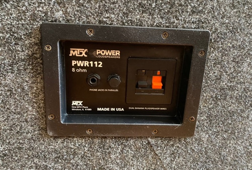Caixa Acústica Passiva Mtx Pwr112 Made Usa Novo Mostruario