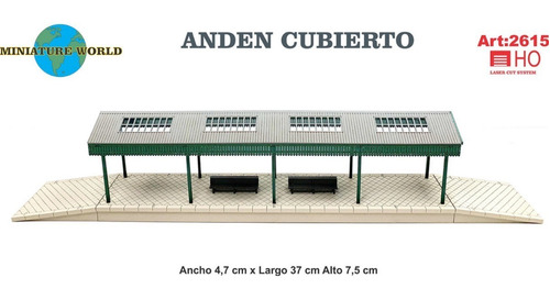 Andén Cubierto Ho 1/87 Para Armar Calidad Miniature World
