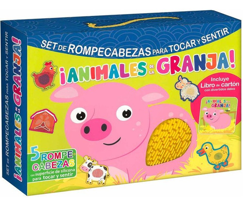 Set De Rompecabezas Para Tocar Y Sentir- Animales De Granja