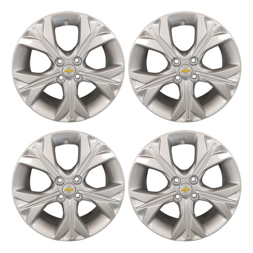 4 Rodas Aro 16 Gm Onix Prisma Ltz Lt Premier Turbo (4023) Prata