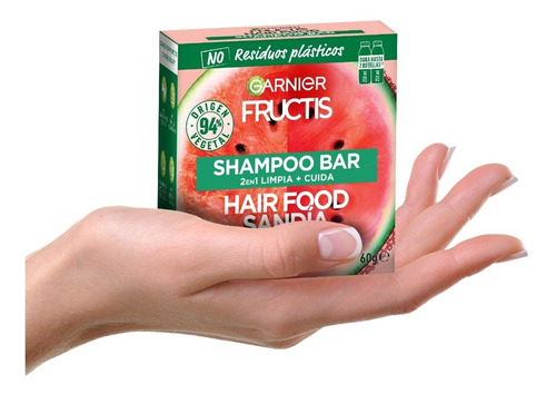 Imagen 8 de 9 de Shampoo En Barra Hair Food Sandía Fructis