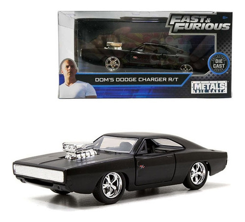 Dodge Charger R/t Jada 1:32 Fast And Furious 1970 Dom S Negro