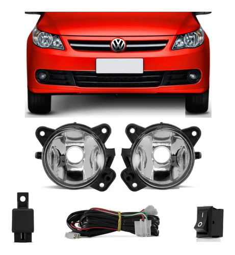 Kit Faro Auxiliar Volkswagen Voyage 2008 2009 2010 2011 2012