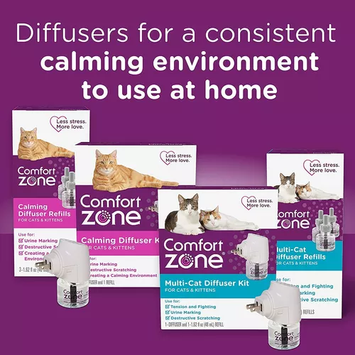 Comfort Zone kit calmante con difusor para gatos, feromonas de gato
