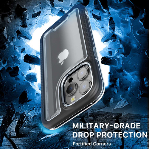 . Funda Mybat Lux Para iPhone 14 Pro Negra Con Mica De