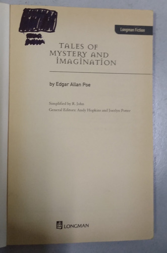 Tales Of Mistery And Imagination, Edgar Allan Pou, Inglés