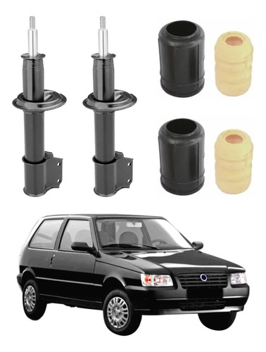 Par Amortecedor Dianteiro Uno 90 91 92 93 94 95 Nakata + Kit