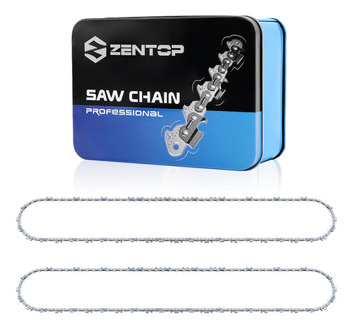 Zentop Paquete De 2 Cadenas De Motosierra De 20 Pulgadas, Pa