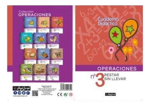 Libro Didactico De Operaciones Restar Sin Llevar No. 03