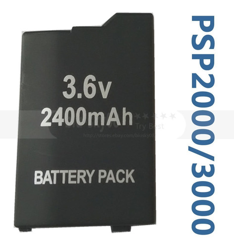 Imagen 3 de 3 de Batería Pila Recargable Para Psp Slim 3.6v 2400mah