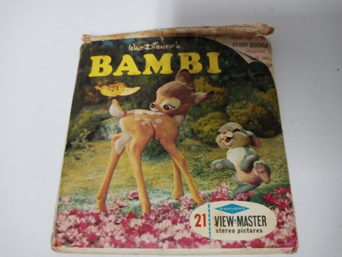 7k Bambi View Master 3 Discos Antiguos 1966