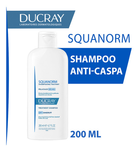 Ducray Shampoo Squarnorm Caspa Seca 200ml