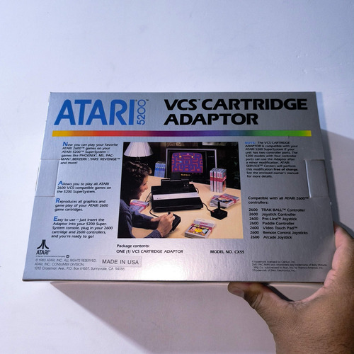Adaptador Jugar Cartuchos 2600 En Un Atari 5200 Caja Nuevo (Usado)