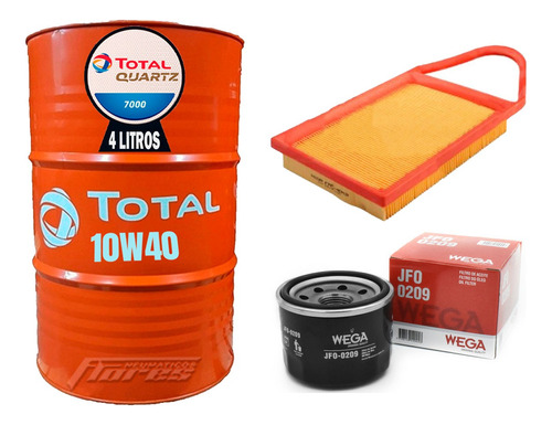 Cambio Aceite 10w40 4l + Kit Filtro Toyota Etios 1.5 2013/15