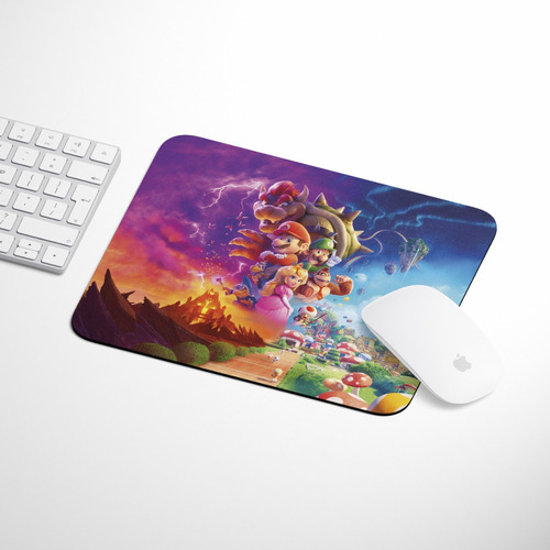 Mousepad Personalizado Mario Bross Pelicula 21x17 Cm