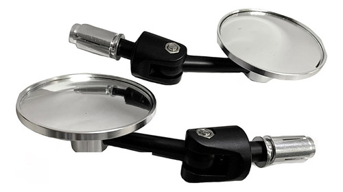 Espejos Cafe Racer Plateados Universales