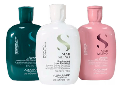 Kit Cronograma 03 Shampoos 250ml - Alfaparf