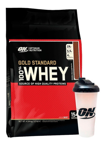 Whey Gold Standard X 10 Lb + Vaso - Optimum Nutrition