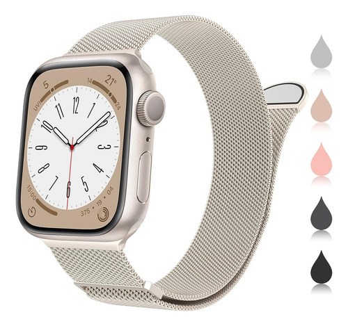 Correa Apple Watch 38 40 41mm Cierre Magnético Elegant Malla