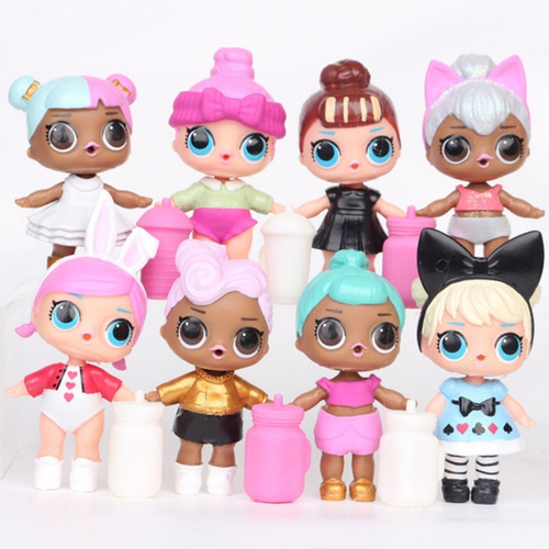 Kit Lol Surprise Dolls 8pcs Juguetes De Segunda Generación