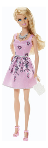 Barbie Muñeca Fashionista, Vestido Rosa Claro