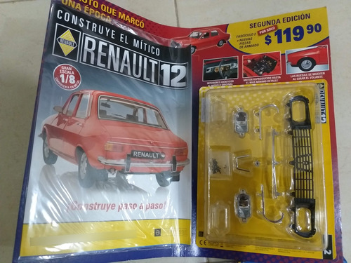1/8 Eaglemoss Renault 12 Fascículos Del 1 Al 8 Y 10,18 Rojo (Usado)