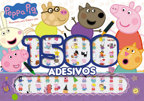 Peppa Pig Prancheta para Colorir com 1500 Adesivos, de () On Line a. Editora IBC - Instituto Brasileiro de Cultura Ltda, capa mole em português, 2022