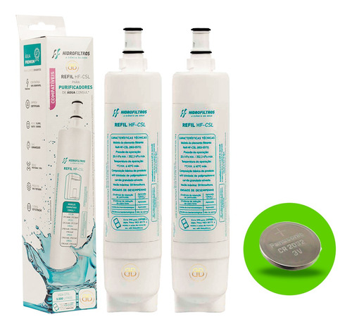 Kit 2 Refil Para Consul Facilite Cpc30 Cpc31 Cpb34 Cpb35/36 Cor Branco