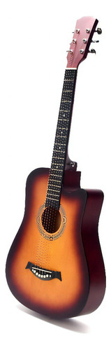 Guitarra Acustica Clasica Con Accesorios Madera Plumilla Color Marrón