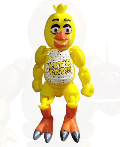 Chica Five Nights At Freddys Juguete Muñeco Articulado 3d 