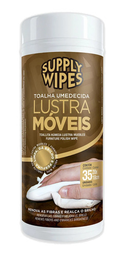 Lenço Umedecida Lustra Moveis Com 35 Unidades 20x18