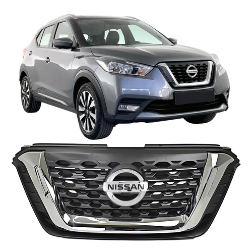 Grade Emblema Parachoque Nissan Kicks 2017 18 2019 2020 2021