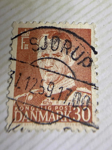 Sello Postal De Dinamarca Help For Greenland 1959