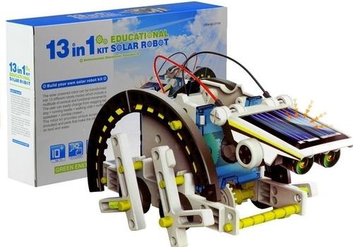 13 En 1 Solar Kit Robot Educativo Juguete Para Armar