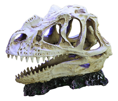 Acuario Pecera Dinosaurio Cráneo Adorno Decoración