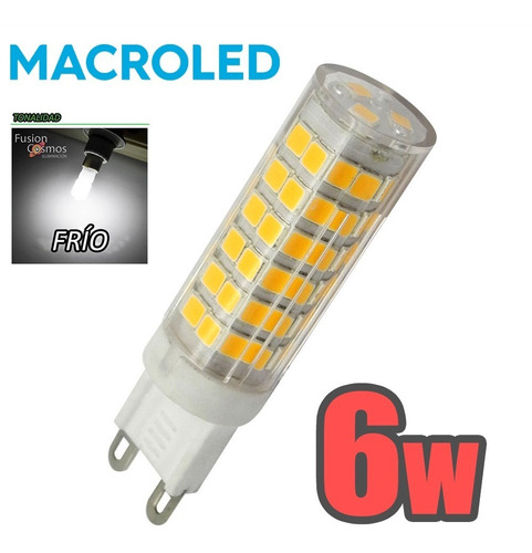 Foquito Bipin Led 6w G9 Luz Calida O Fria 220v Macroled