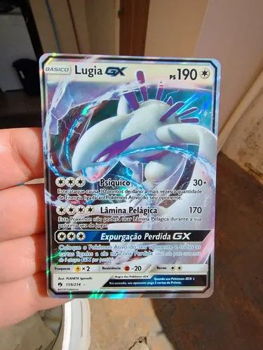 lugia gx pokemon card value - 207/214 (You cant use more than 1 GX attack in a game.) Weakness Lightning 2 Resistance Fighting 2018 Pokemon Sun & Moon