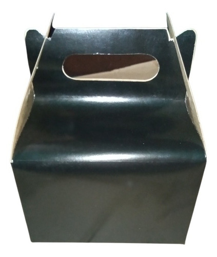 Cajita Feliz Negro 12 Pack Lonchera Mediana Cotillón Fiestas