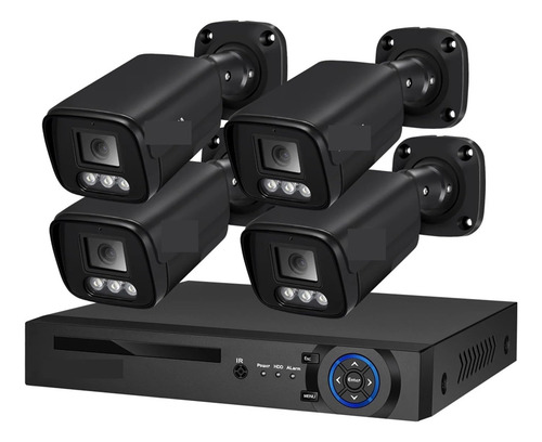 4k Security Camera System Kit 8mp Poe Ip Nvr Audio Record