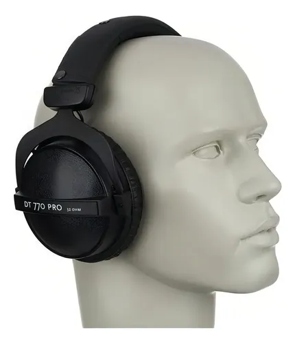 Fone De Ouvido Over-ear Beyerdynamic Dt 770 Pro 32 Ohm Preto