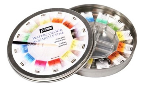 Aquarela Pébéo Aquarelle Fine Profissional 12 Cores