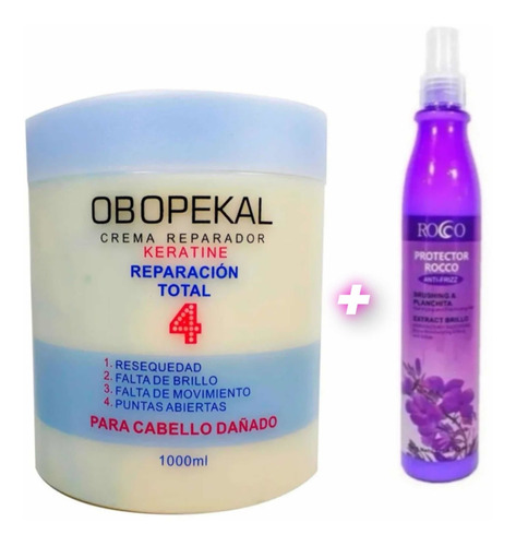 Pack Crema Reparación Obopekal Total 4 + Thermo Protector